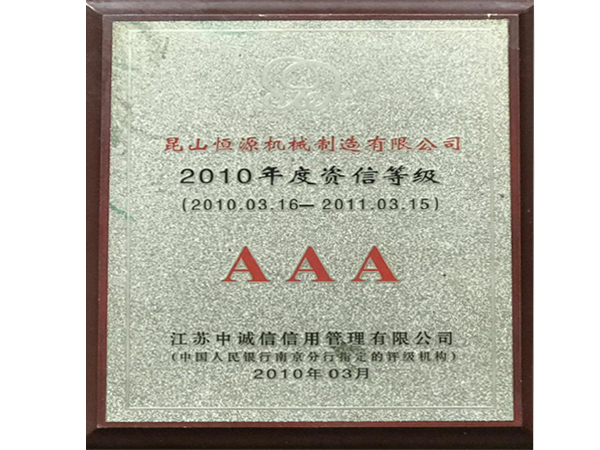 AAA信用企業(yè)